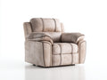Sillones reclinables tela 105x95x100 cm - beige - diseño acolchado