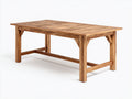 Mesas de jardín 180x90x75 cm - madera marrón - estilo natural para exterior