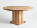 Mesas de jardín 130x130x75 cm - madera marrón claro - estilo natural para exterior