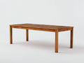 Mesas de jardín madera 180x90x75 cm - marrón - diseño rectangular